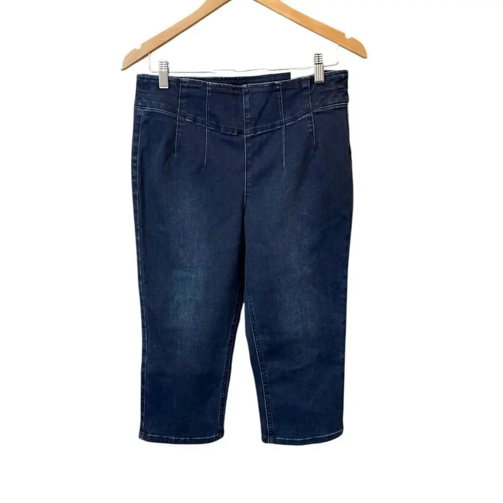 We The Free Carousel Pull-On Capri Jeans Size Medium NEW